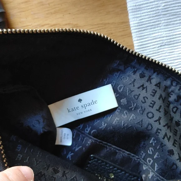 kate spade Black Pebbled Leather Crossbody Hobo with Tassel - Picture 3 of 6